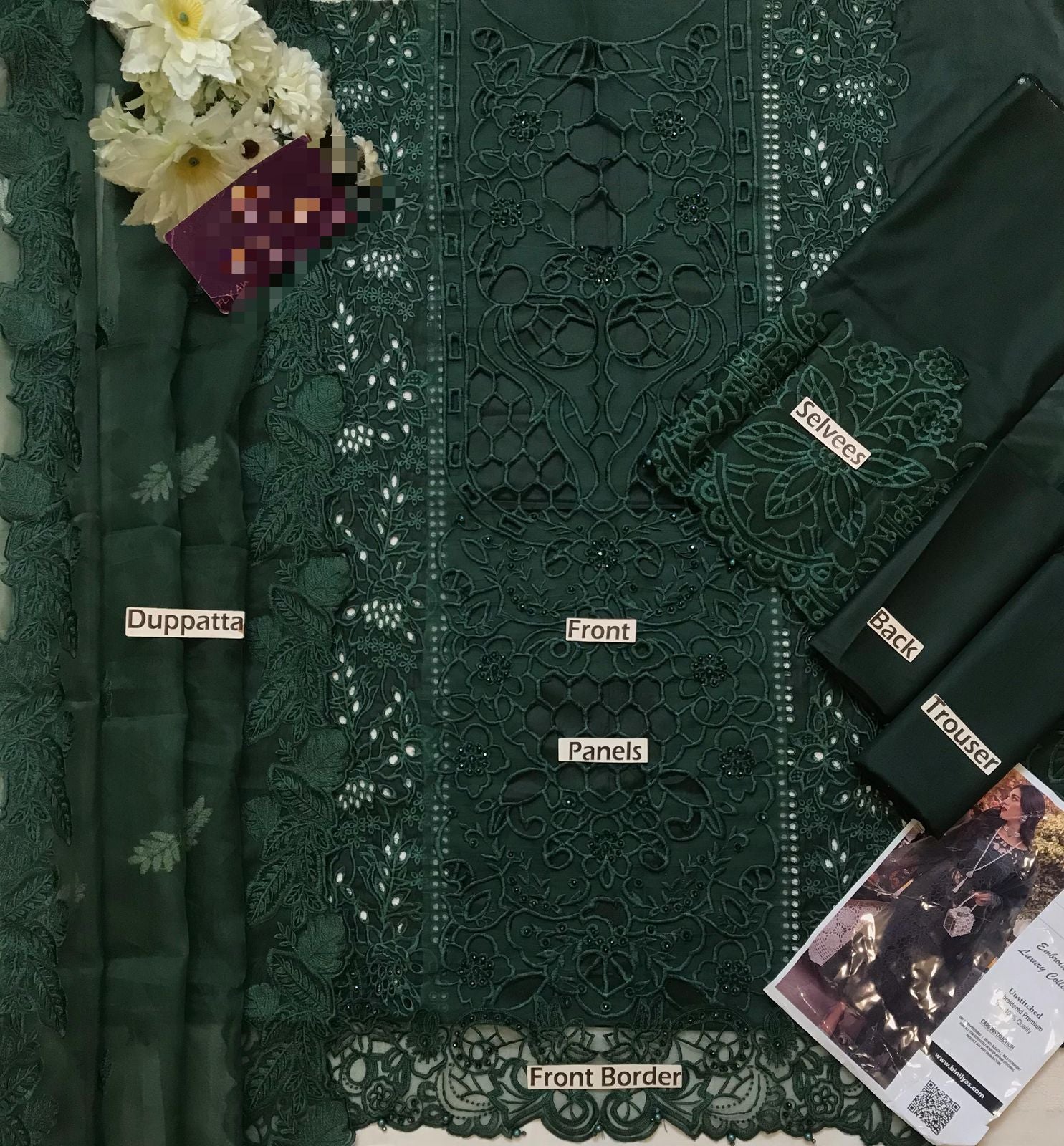 BIN ILYAS LUXURY LAWN 3PC ST-501